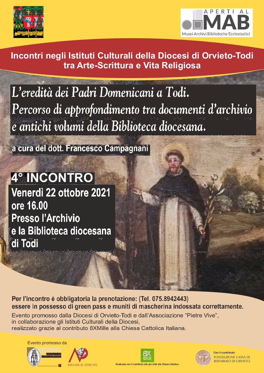 Archivio diocesano di Todi incontro sul tema L eredit dei Padri